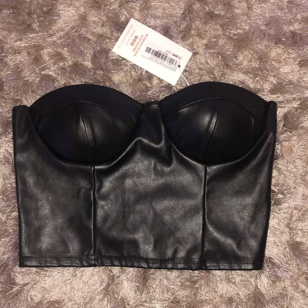 PU Corset Top